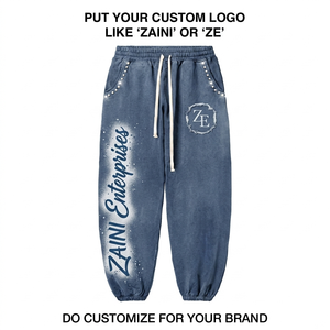 Pantalon de jogging léger en twill pour homme ZAINI ZI-151, respirant, écologique, séchage rapide, fermeture à cordon, devant plissé, logo personnalisé - Product Image 1