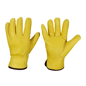Gants de travail en cuir de daim isolés pour l'hiver, gants de sécurité en cuir pleine fleur, gants de soudeur OEM pour hommes, fourniture d'usine - Product Image 1
