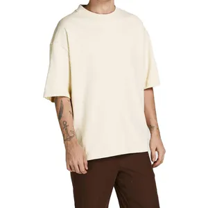 T-shirt 180 GSM oversized Top Quality new design cotton loose fit drop shoulder blank oversized men t shirt