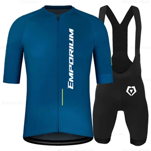 100% Poliéster Ciclismo Jersey y Bib Short Set - Product Image 5