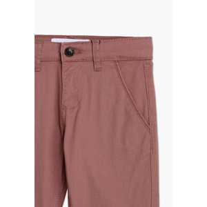 กางเกงเด็กชายกางเกงชิโน่ลายดอกกุหลาบสีน้ำตาลอมเทากางเกงคาร์โก้ลำลองสำหรับเด็กผ้านุ่มสำหรับฤดูใบไม้ร่วงฤดูหนาวที่มีสไตล์ลำลอง - Product Image 3