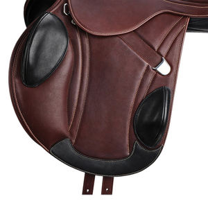 2025 gran oferta sillín de cuero americano sillín de caballo inglés occidental logotipo personalizado, sillín de doma de caballo transpirable para caballo - Product Image 4