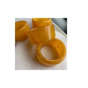 High Quality Elegant Napkin <b>Ring</b> Yellow Round Shape Resin Decoration Napkin <b>Ring</b> for Hotels Giveaways - Product Image 1