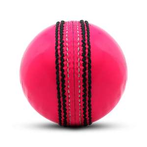 KC ENTERPRISES Paquete de 6 pelotas de cricket de cuero Rosa ligeras de alto rendimiento para clubes-Todas las estaciones - Product Image 5