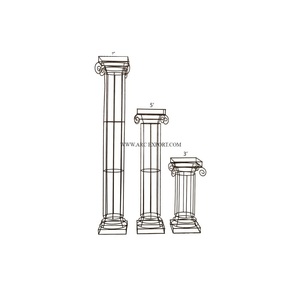 Décoration florale en métal et fer Supports de harlow d'intérieur Lot de 3 tailles différentes Couleur noire Décoration de jardin de mariage Supports de harlow - Product Image 1