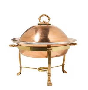 จัดเลี้ยงงานแต่งงาน Chaffing จานสแตนเลสรอบบุฟเฟ่ต์ Chaffing จาน Cater เครื่องอุ่นอาหาร Chafer พร้อมฝาปิดด้านบน - Product Image 6