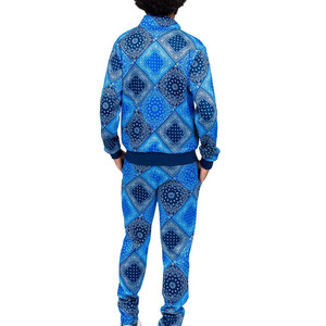 Nouveau modèle Ensemble de survêtement décontracté à manches longues pour hiver 100% coton pour hommes, respirant, motif uni, couleur personnalisée imprimée, en vente - Product Image 2