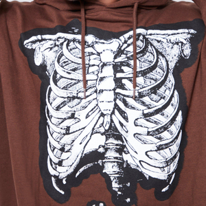 Sudaderas con capucha 100% algodón con estampado de hojaldre y logotipo personalizado, sudaderas con capucha gráficas informales Y2K de 450gsm para hombre - Product Image 5