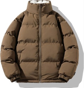 Veste matelassée d'hiver imperméable et respirante pour hommes tissu polyester/coton col montant fermeture éclair Streetwear Style avant 100% - Product Image 2