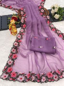 โสร่งผ้าไหมนิ่มดีไซน์เนอร์งานแฟนซีสไตล์ปากีสถานสำหรับงานแต่งงานฟังก์ชั่นปาร์ตี้สวมใส่ผ้าตาข่ายหมายเลขแฟนซี - Product Image 3