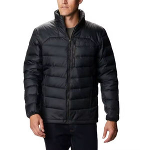 Vestes en duvet ultralégères à col montant personnalisées pour l'extérieur, veste en satin courte pour hommes, doudoune pour l'hiver, manteau pour hommes, North Coat - Product Image 1