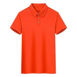 Camiseta Polo de Manga Corta para Hombre, Color Sólido, Verano, con Logotipo Bordado Personalizado OEM, Malla de Seda Helada, Cuello con Solapa, Estilo Casual con Botones - Product Image 5