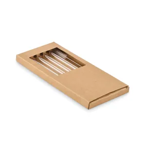 Eco-Friendly <b>Reusable</b> Glass <b>Straws</b> Set Green Gadgets for Drinking - Product Image 6