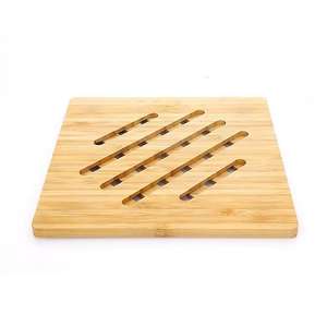 Square Acacia Wood <b>Trivets</b> for Hot Dishes Pots Heat Resistant Pads Wood <b>Trivet</b> Round Placemat Coaster - Product Image 5