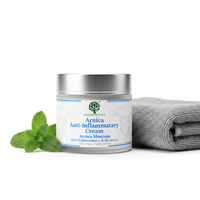 Crème à l'Arnica, 100 ml - Apaisante pour la récupération musculaire et articulaire après l'effort, Formule 100% naturelle - Marque privée OEM Italie, RedMoringa