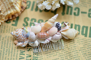 Moda Natural Seashell Hair Stick Estilo moderno Mujeres/Beach Hair Stick de Vietnam - Product Image 2