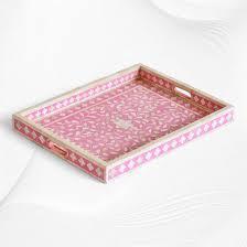 Wholesale Bone Inlay <b>Tray</b> Classic Style <b>Storage</b> <b>Tray</b> Custom Color Shape Large Size Home Table Decor Dinner Serving <b>Tray</b> Best - Product Image 5