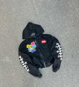 Sudadera con capucha para hombre con logotipo personalizado Servicio OEM de alta calidad Patrón sólido Cuello con capucha Invierno Talla XXS a 6XL - Product Image 1