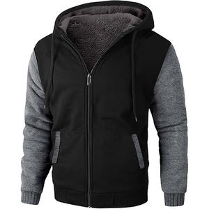 Heavyweight เสื้อฮู้ดผู้ชายแบบมีซิปมีฮู้ดสำหรับผู้ชายวินเทจซีดจางมีฮู้ดซักกรดสร้างจากชุดเดรสกีฬา - Product Image 1