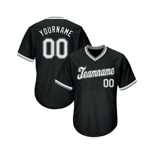 Camiseta de béisbol negra personalizada poliéster LICRA sublimación nombres de equipos camiseta de Softbol - Product Image 2