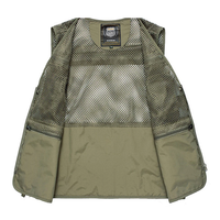 Gilet de randonnée pour homme, en maille respirante, ajouré, camouflage, pour journaliste, photographe, pêcheur, veste de camping, veste de chasse