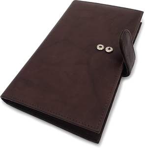 Cartera ligera de tendencia OEM para hombre, botón de cierre a presión, piel auténtica duradera de alta calidad, logotipo personalizado, precio al por mayor largo - Product Image 1