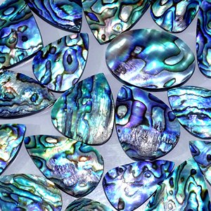 เครื่องประดับทําอัญมณีหลวม Cabochon ธรรมชาติจากอินเดีย สูงบนอัญมณีหลวมอินเดีย อัญมณีเปลือกหอยเป๋าฮื้อ