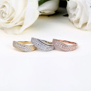 Jeulia 18K Gold Plated Sterling <b>Silver</b> <b>Stacking</b> <b>Ring</b> Set with Zircon Gemstone - Product Image 6