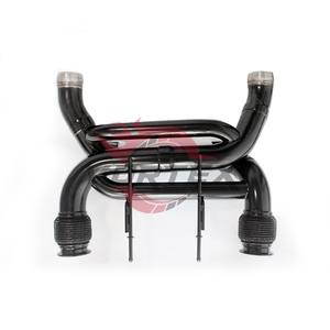 Système d'échappement Catback Valvetronic en acier inoxydable pour McLaren 720, noir, à flux direct avec section avant - Product Image 4