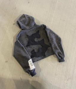 Sweat-shirts à capuche unisexes en coton uni surdimensionnés personnalisés pour l'hiver, pull-over pour hommes, en gros, tailles plus grandes, sweat-shirts pour hommes - Product Image 2