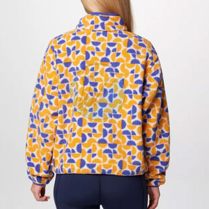 Sudaderas Extra Grandes de Forro Polar Sherpa para Mujer, de Algodón y Poliéster, Manga Larga, Cuello Redondo, Diseño Casual con Forro, Logotipo Frontal, para Invierno - Product Image 2