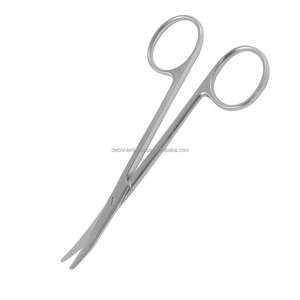 Ciseaux industriels incurvés Ragnell 115 mm, finition mate, manuels, personnalisables OEM, outils chirurgicaux de classe II, certifiés CCC, disponibles - Product Image 4