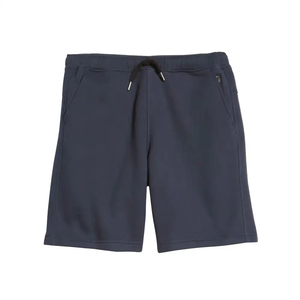 กางเกงเชือกรูดขาสั้นสำหรับผู้ชายผ้าฝ้ายโพลีเอสเตอร์ถักทอแบบเรียบง่าย - Product Image 5