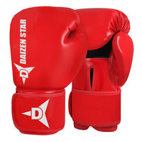 Gants de boxe en matériau PU de haute qualité, respirants, anti-humidité, protection anti-UV, sangle de poignet réglable à boucles et crochets
