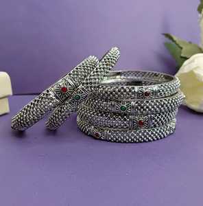 Indian <b>Bangle</b> Set Bollywood Traditional Bracelet Jewelry <b>for</b> <b>Women</b> (Set of 6), Gold, 2-4 - Product Image 2