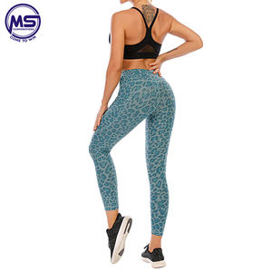 Mallas ajustadas de alta elasticidad OEM para mujer, mallas deportivas sin costuras para yoga, mallas de cintura alta, pantalones, ropa de gimnasio personalizada - Product Image 5