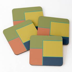 Printed Acacia Solid <b>Wood</b> Coaster Coaster Set with Holder Insulation Mat for Home at SCI Stylish Printed <b>Wood</b> - Product Image 5