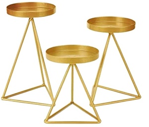 Candelabros vacíos indios, soportes de vela de alta calidad, contenedor a granel, venta al por mayor - Product Image 1