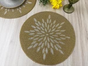 Manteles Individuales Hechos a Mano con Cuentas, Mantel Individual Bordado a Mano, Alfombrilla para Taza con Diseño de Araña Azul, Posavasos para Regalo - Product Image 6