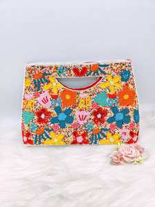 Sac à bandoulière perlé floral pour femmes sac à main de fête printemps été avec pochette perlée colorée sac de messager à la main - Product Image 4