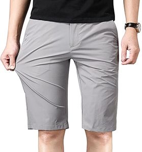 Pantalones Cortos de Algodón 100% con Dobladillo sin Rematar, Lavado Ácido Vintage, de Felpa Francesa, para Hombre, Estilo Urbano Liso - Product Image 1