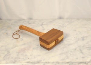 Nouvelle arrivée marteau à fruits de mer Base de couverture en acier inoxydable et manche en bois marteau à mulets en bois de manguier - Product Image 5