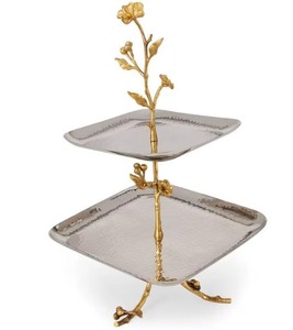 Support à gâteau en bois et résine support à dessert décoratif élégant pour fête d'anniversaire de mariage et utilisation de cuisine à domicile moderne d'Inde - Product Image 2