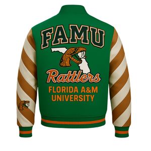 Veste de baseball universitaire en laine et cuir avec logo personnalisé pour hommes, manches imprimées, logo sur le devant, vestes pour hommes - Product Image 6