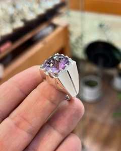 Anillo de Zafiro Rosa para Mujer, Hecho a Mano en Turquía, Plata de Ley 925, Estilo Otomano, Anillo de Sello, Joyería de Regalo, Certificado IGI - Product Image 6