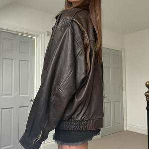 Chaqueta de Cuero Genuino para Mujer de Primera Calidad, Estilo Casual, Corte Entallado, Chaquetas de Cuero Originales, Chaqueta de Cuero de Moda para Mujer - Product Image 4