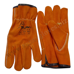 Top Grain Leather <b>Driver</b> Work <b>Gloves</b> Keystone Thumb Design Safety Driving <b>Gloves</b> Elastic Grip Cut Resistance Working <b>Gloves</b> - Product Image 4