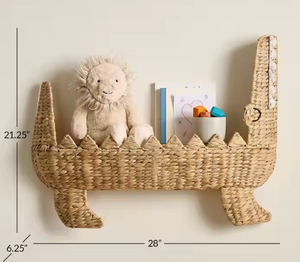 ชั้นผักตบชวาธรรมชาติทำมือสำหรับตกแต่งห้องเด็กได้รับการออกแบบและผลิตในเวียดนามจาก Sisu - Product Image 6