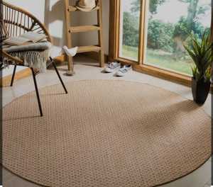 Alfombra de yute Natural ultrasuave de lujo, alfombra antideslizante para suelo, lavable a máquina para uso doméstico y hotelero, alfombras y juegos - Product Image 1