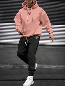 Tracksuit Sets Men's Casual Fleece Warm Hoodies <b>Pants</b> 2PCS Mens Long Sleeve Sport <b>Suit</b> Male Pullover Hoodies Sports Clothing - Product Image 5